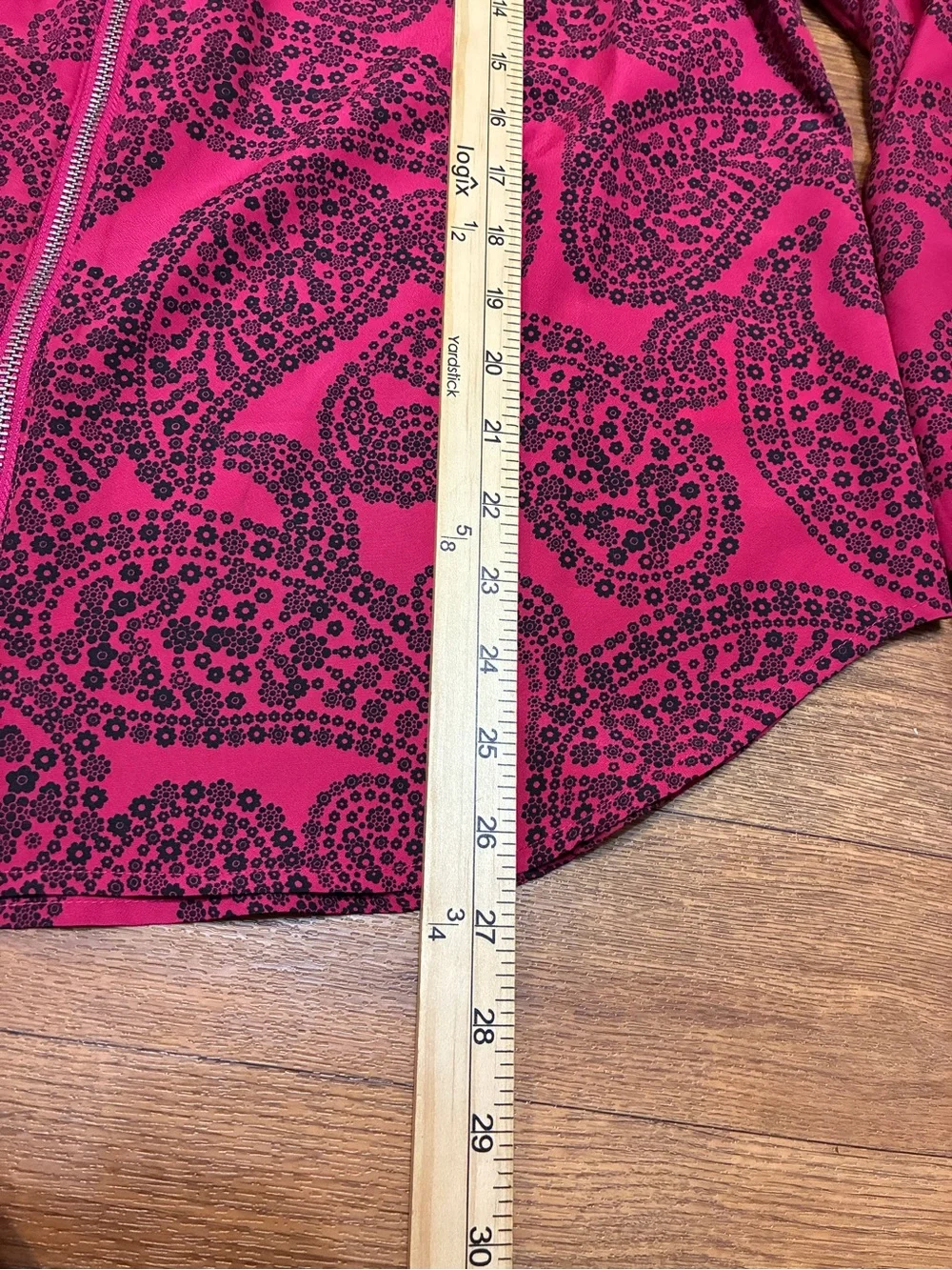 Michael Kors Paisley Zip Up Blouse Size XL NWT